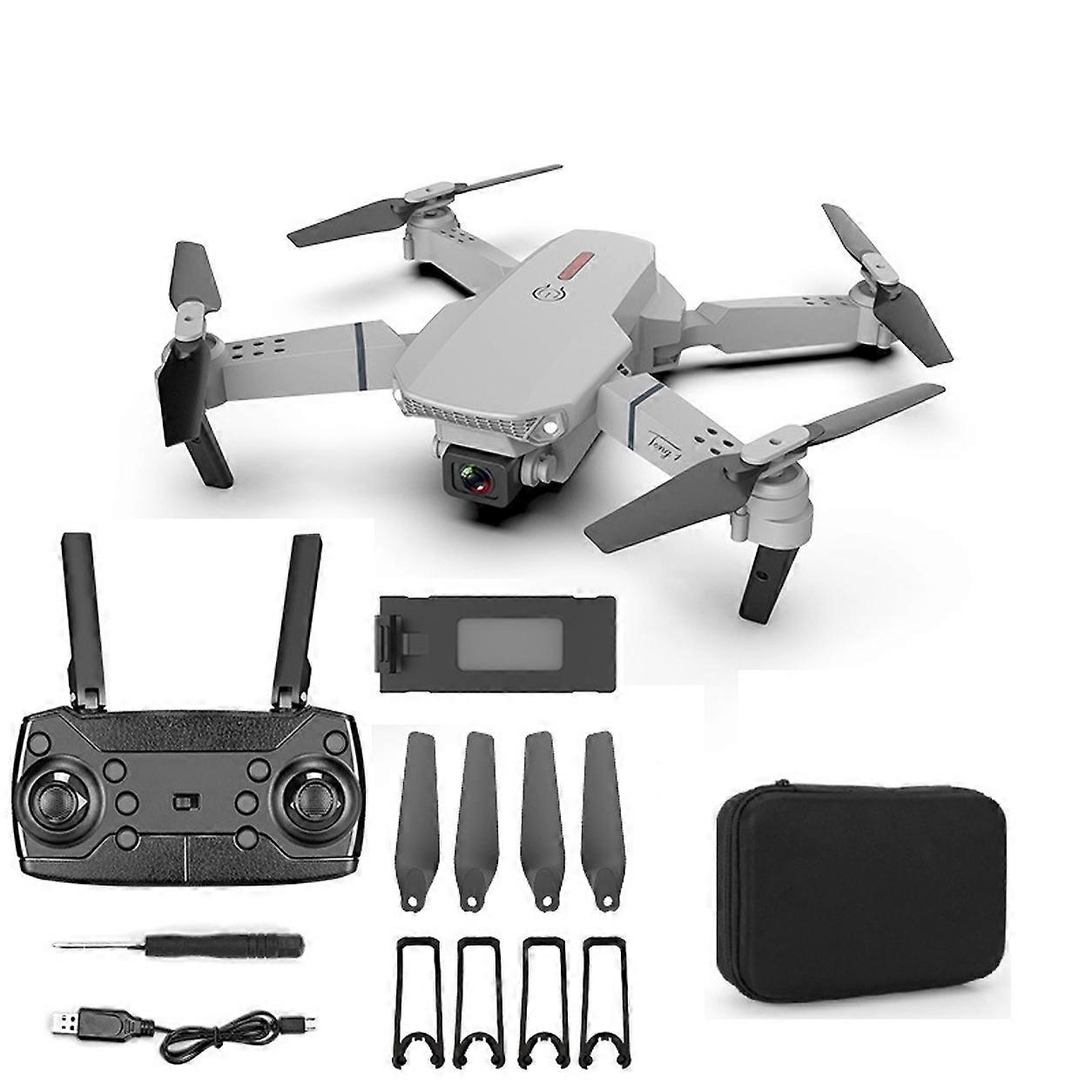 E88 Foldable Camera Drone with Remote Control and 2 Batteries