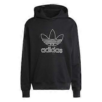 Sudadera con capucha Adidas Trefoil de corte holgado para hombre.
