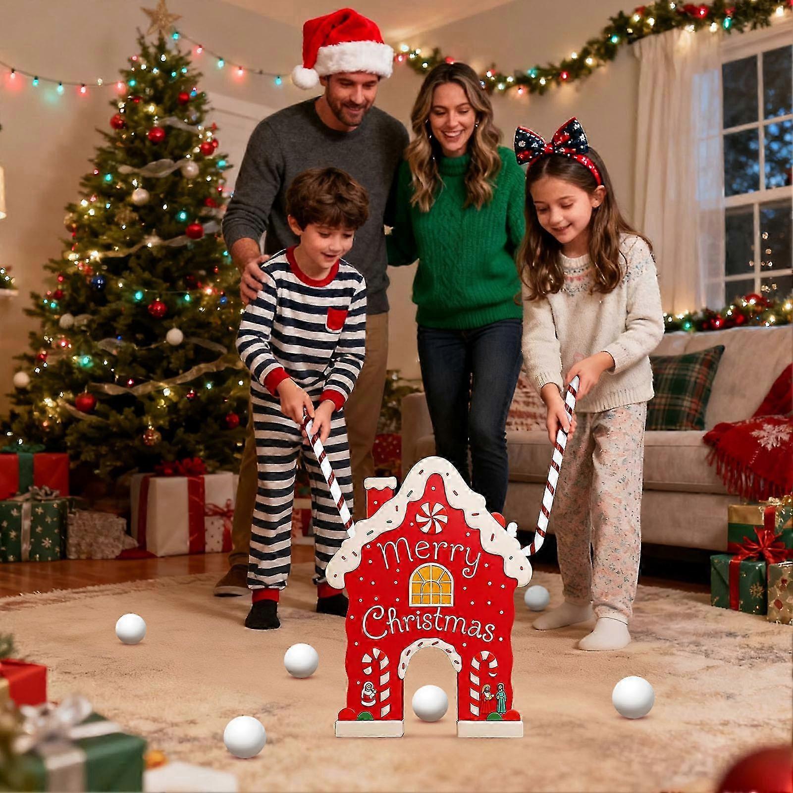 Indoor Christmas Golf Activity
