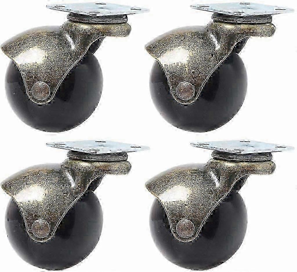 4-Pack Sofa Wheels, Universal Replacement Pulley Set Compatible with Chairs