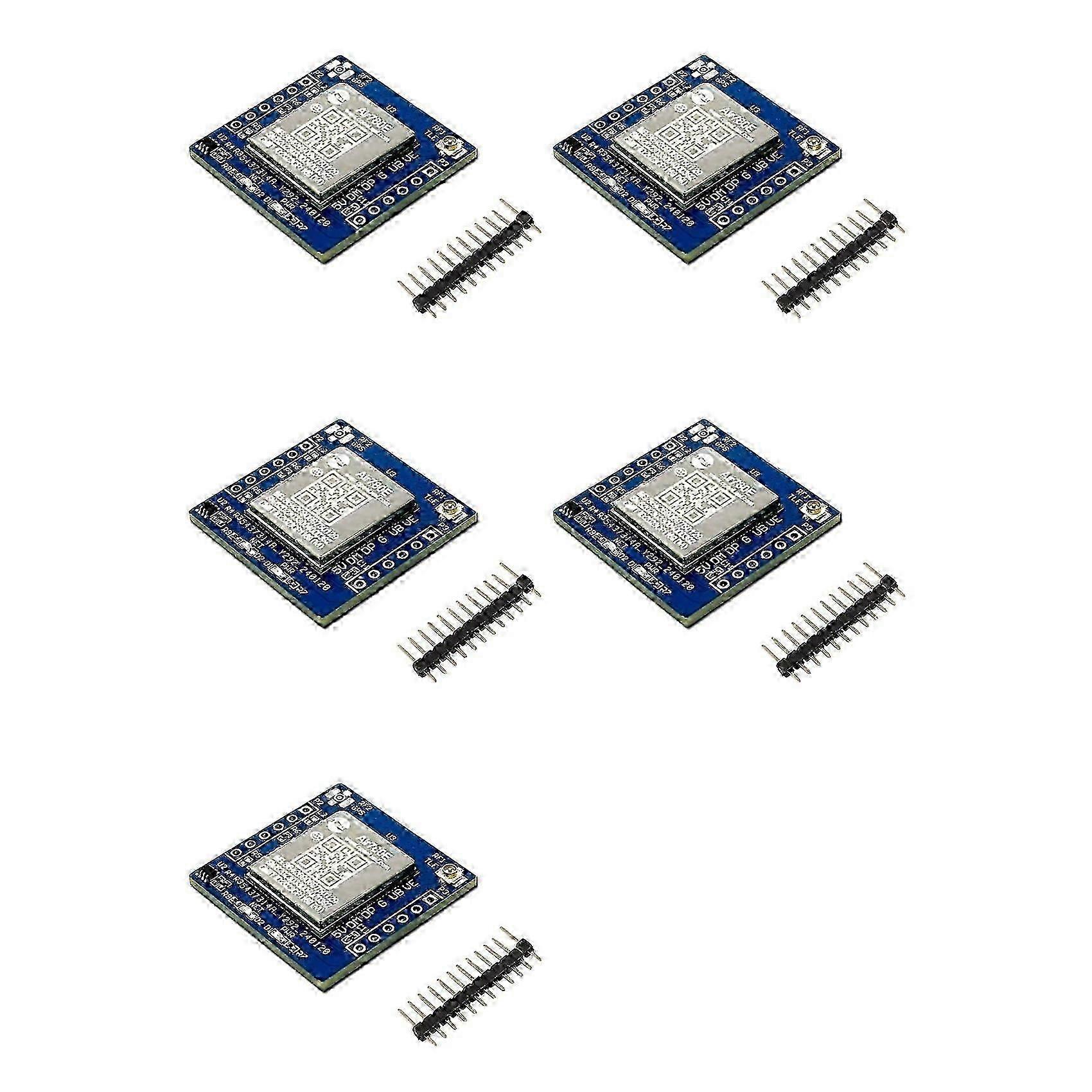 5X 4G Luat Air780E Module, Complete Netcom Module, Mini IoT Serial Communication Data Transmission Multifunction Module DTU ZYWHBYV