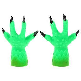 Finger Puppets Bugbear Hand Puppets for Kids Playing 6Pcs Green Toy Set