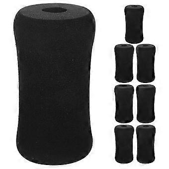 Fitness Roller Sponge Cover, Soft Foam Rubber Plastic, Cushioning Support, Compatible with Leg Exercise Machines, 8Pcs Set