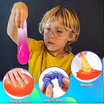 Set di 12 pezzi di pasta modellabile termosensibile che cambia colore, ideale per bambini, come giocattolo sensoriale terapeutico o bomboniere.
