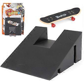 Fingerboard Rail and Stair Kit for Kids, Mini Skateboard Park Set with Smooth Sliding Surface