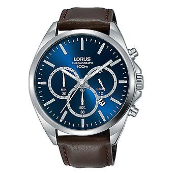 Lorus Sport Quarz Analog Herren Uhr mit Rindsleder Armband RT367GX9