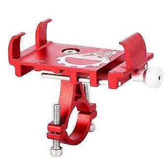 2X Bike Phone Holder Cycling Fixed Bracket Bicycle Scooter Mountain Bike Bracket compatible with Cycling Mountain Off Road Red