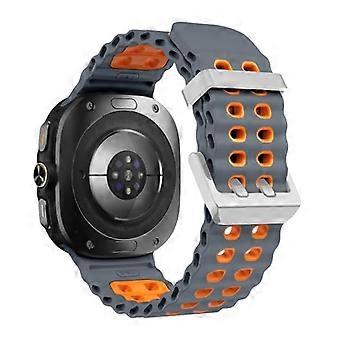 Band for Galaxy Watch Ultra 47mm, Soft Durable Silicone Strap for Samsung Watch 7 Ultra, Adjustable Fit