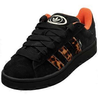 adidas Campus 00s Womens Fashion Trainers in Black Orange