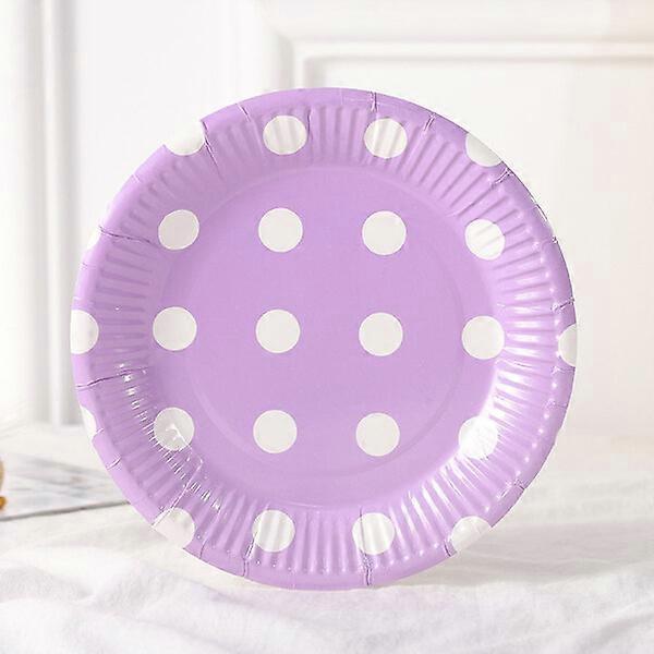 18cm Colour-Dot Disposable Party Plates