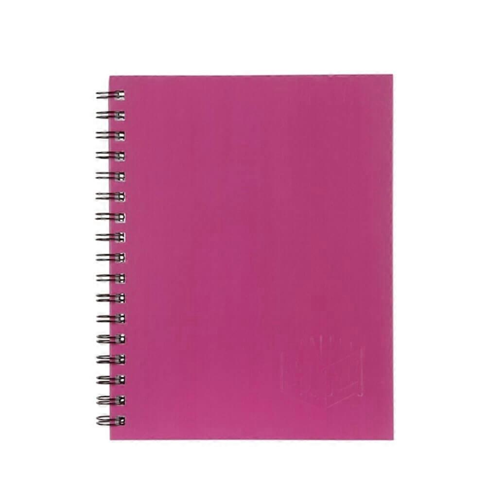 PINK Spirax Solid Hard Cover Sturdy Twin Wire Binding Notebook A4 200 Pages