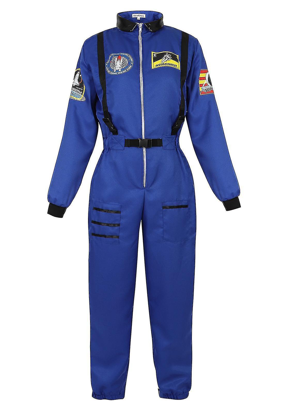 LOSSLO Astronaut Kostüm Für Herren – Weltraum-Anzug Mit Helm Für Cosplay, Halloween & Karneval (Unisex, Silber)