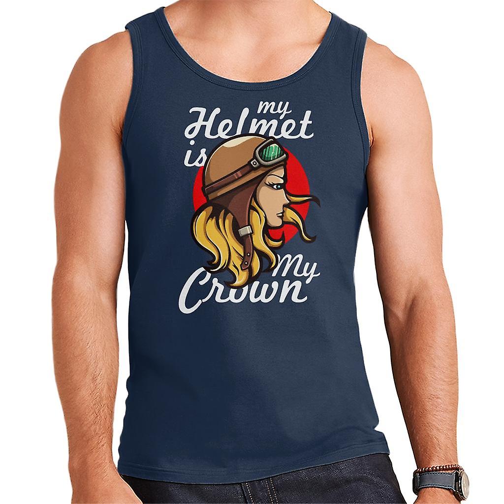 Dziewczyny mój kask wyścigowy jest mój Men Crown Vest