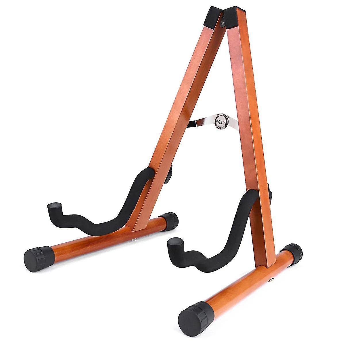 Portable Solid Wood Guitar Stand Holder Birch Wood Detachable String Instrument Bracket for