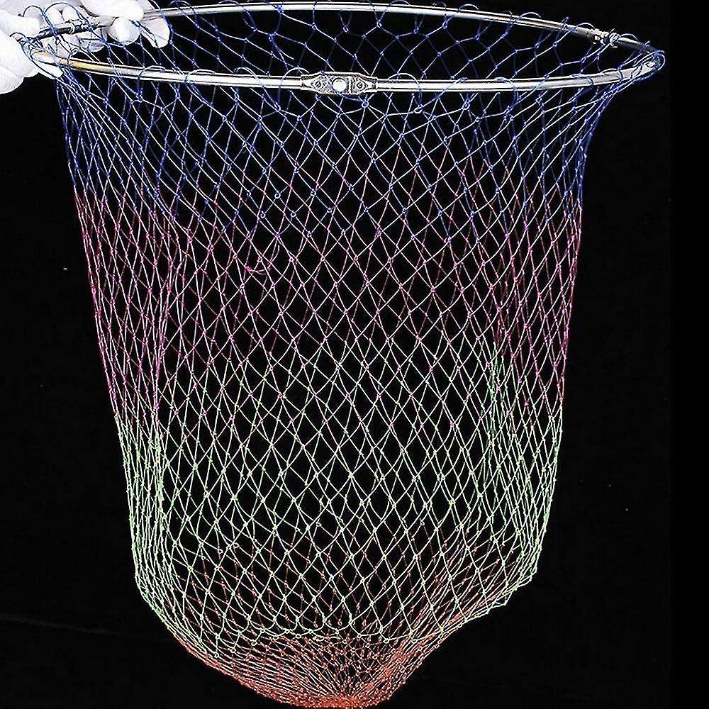 60 Cm Nylon Fishing Nets Collapsible Tools Rhombus Mesh Hole Depth Folding L Ing