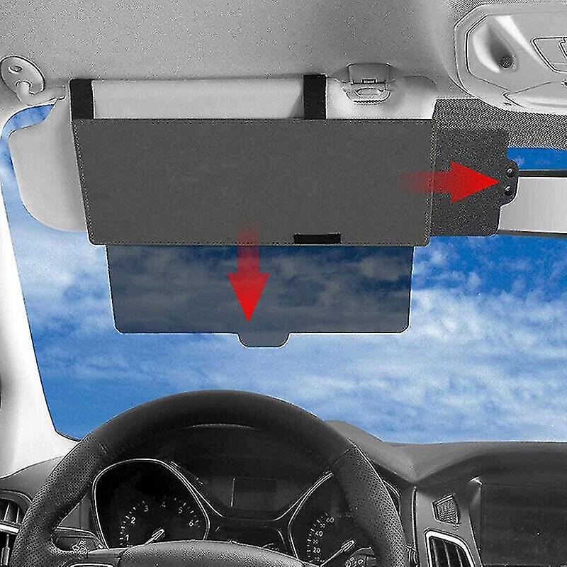 Car Sun Visor Extension Extender Shield Window Shade Anti-glare Lens Plate
