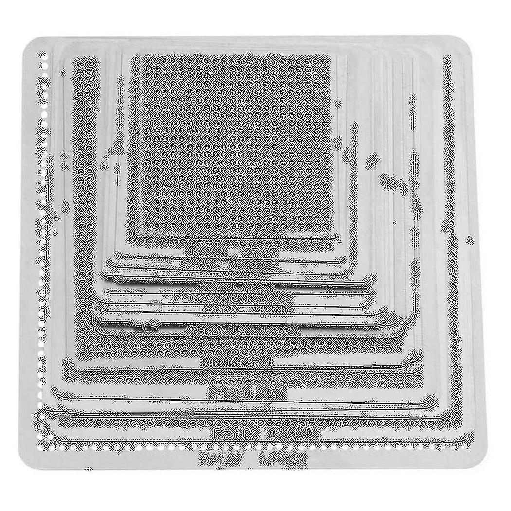 27pcs Universal Direct Bga Heating Stencil Reballing Support Stencil Holder Template Heated Fixture