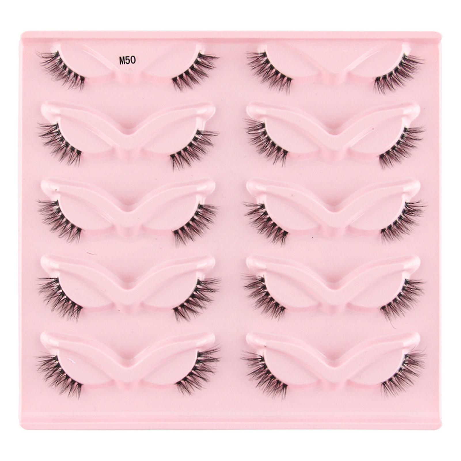 Arched Dense Artificial Eyelashes Reusable Easy To Fit Eye Shape Eyelashes