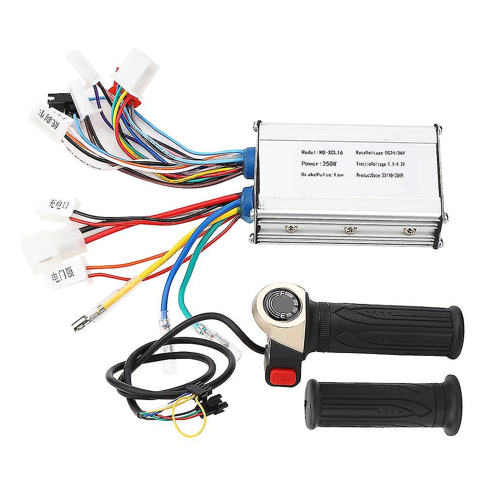 Electric Bike Lithium Battery Universal Throttle Grip 24v 250w Brushless Controller Kit