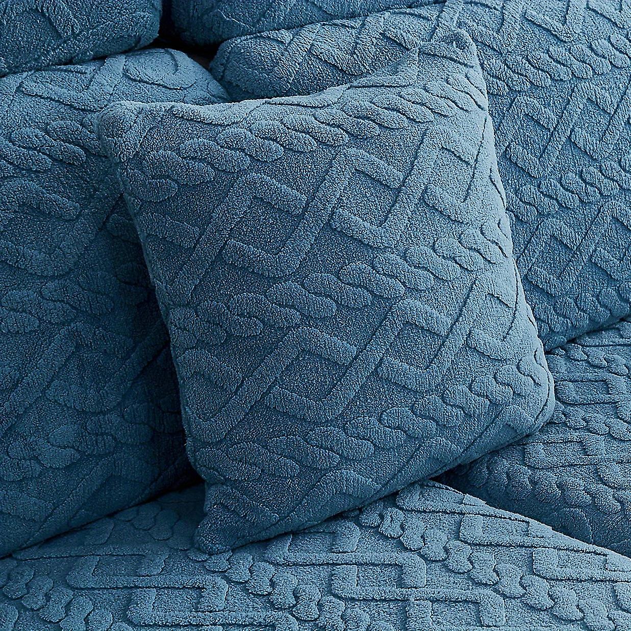 غطاء كنبة مطاطي 1 قطعة مع دعم مضاد للانزلاق - يحمي وسائد الأريكة من الأليفة الأطفال والقطط - غطاء أريكة مقطعي مخملي (غطاء وسادة) - وردي 