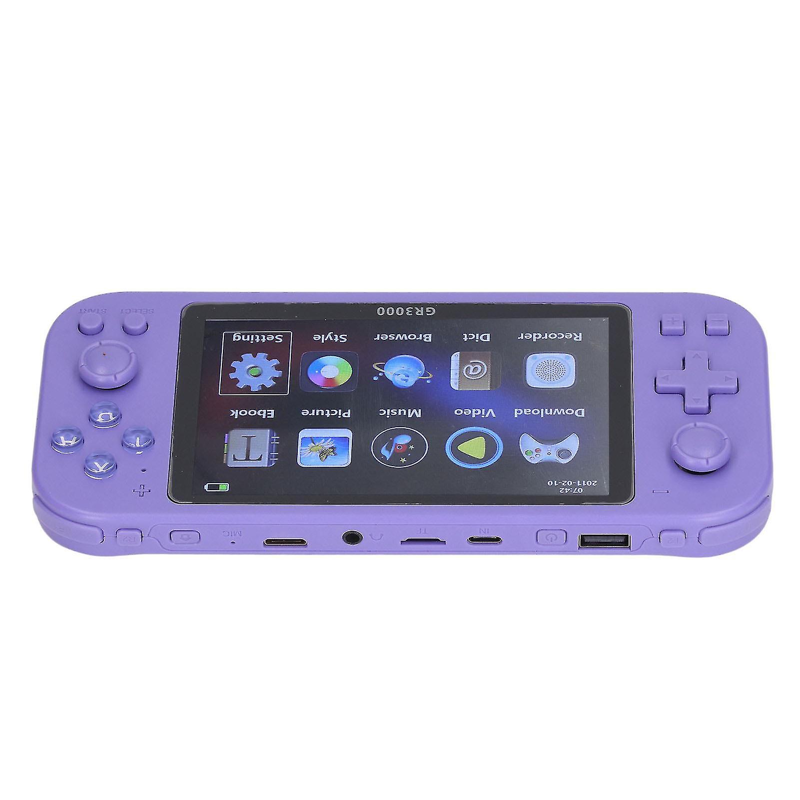 Electric Game Player 5.1in High Definition Display Portable Vintage Controller Game Console Purple