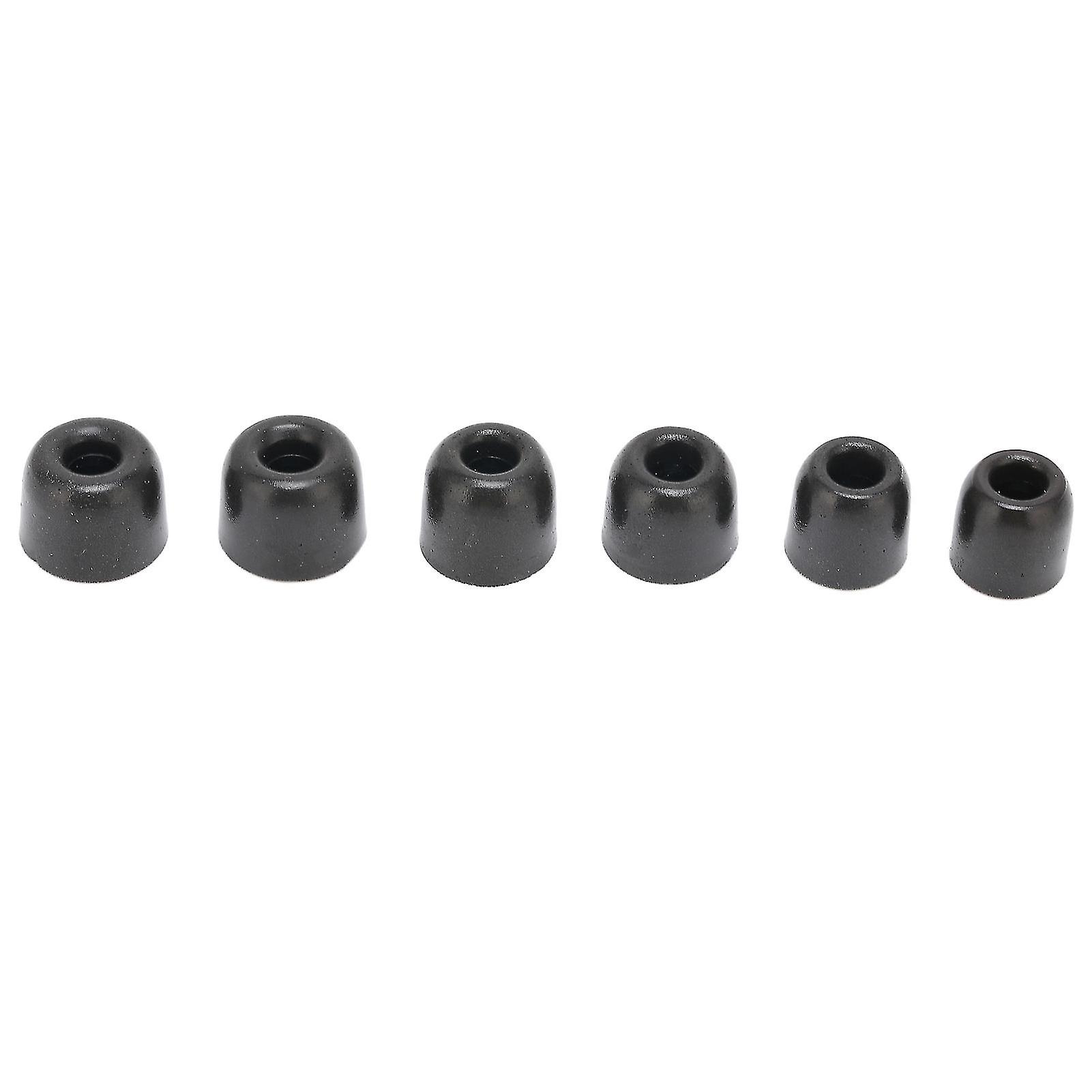 6Pcs Replacement Ear Tips 3.0mm Noise Reducing Comfortable Memory Sponge Earbuds Tips for Earphone
