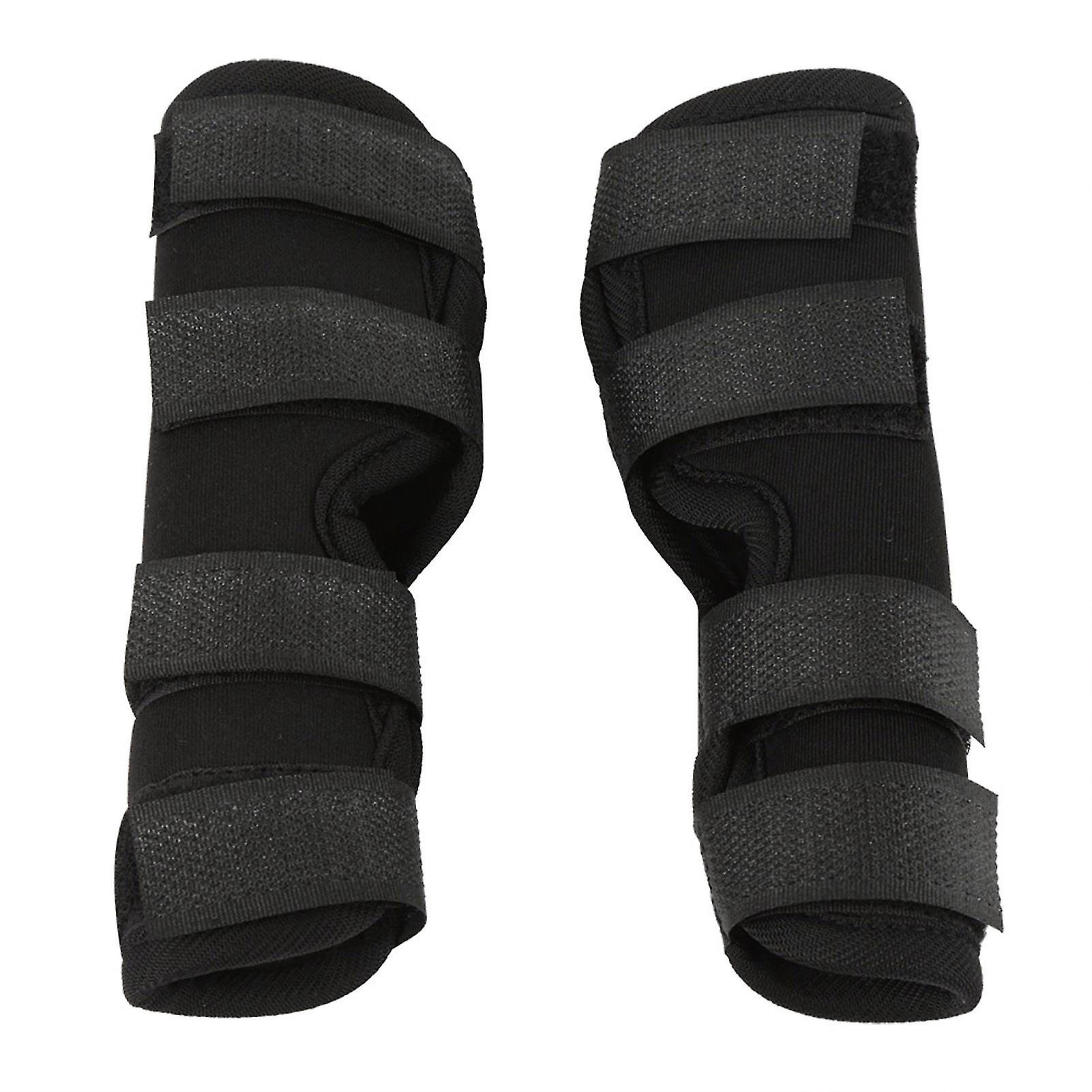1 paire de bandages pour pattes arrière de chien, bandages chirurgicaux pour blessures, protection contre les plaies (noir, M)