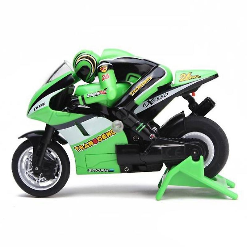 Rc Motorcycle Kids 2.4g 3ch 1/20 Scale Red Green Mini Rc Motorcycle Remote Control Bike Toys Christmas Children Gift