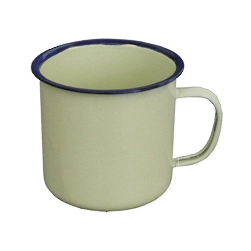 Retro Style Multi-use Water Mug Enamel Practical Non-sliding Base Drink Mug For Home Haoyi