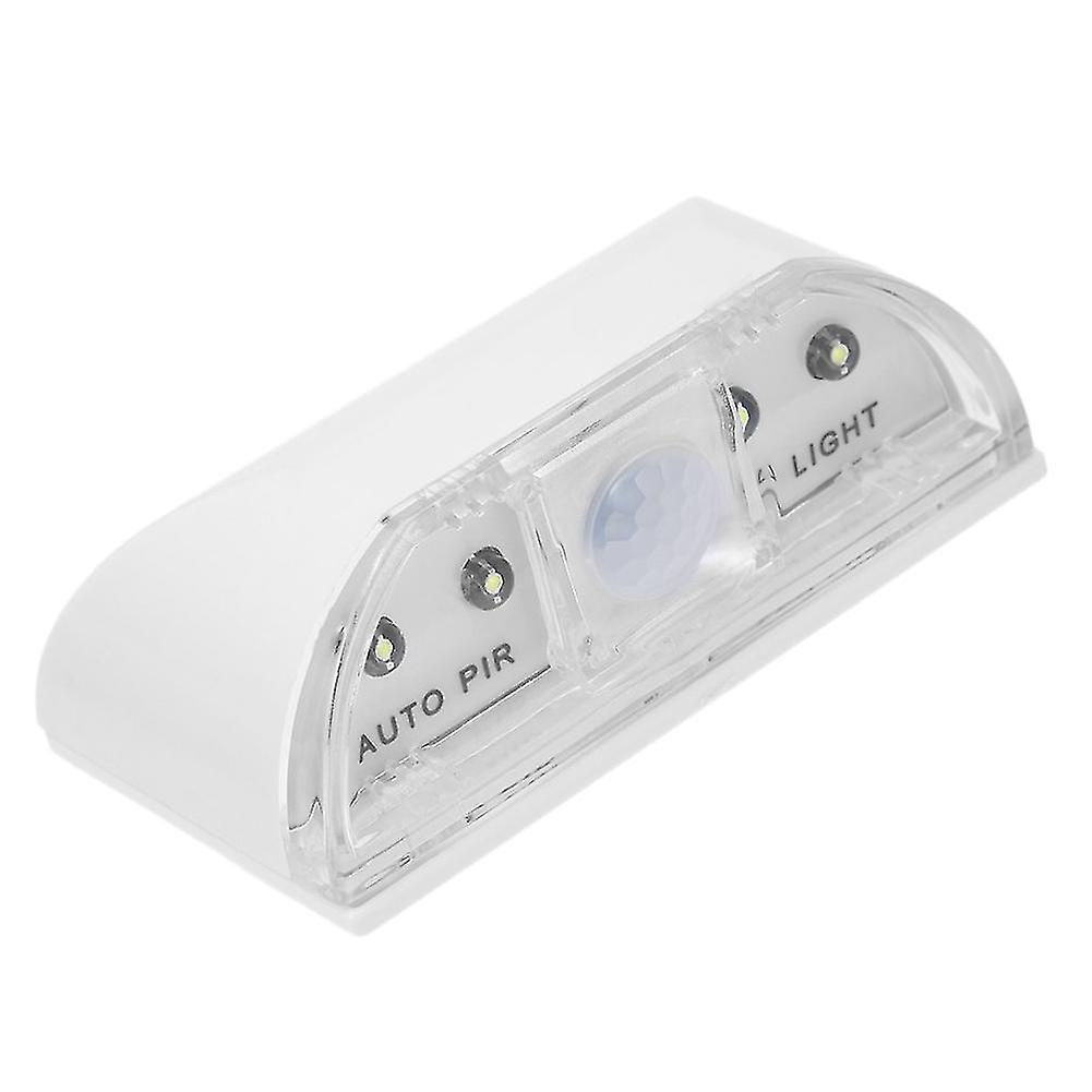 4led Pir Infrared Detection Motion Sensor Home Door Practical Keyhole Light Lamp  hy