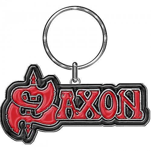 Saxisk Emaljerad Logo Nyckelring