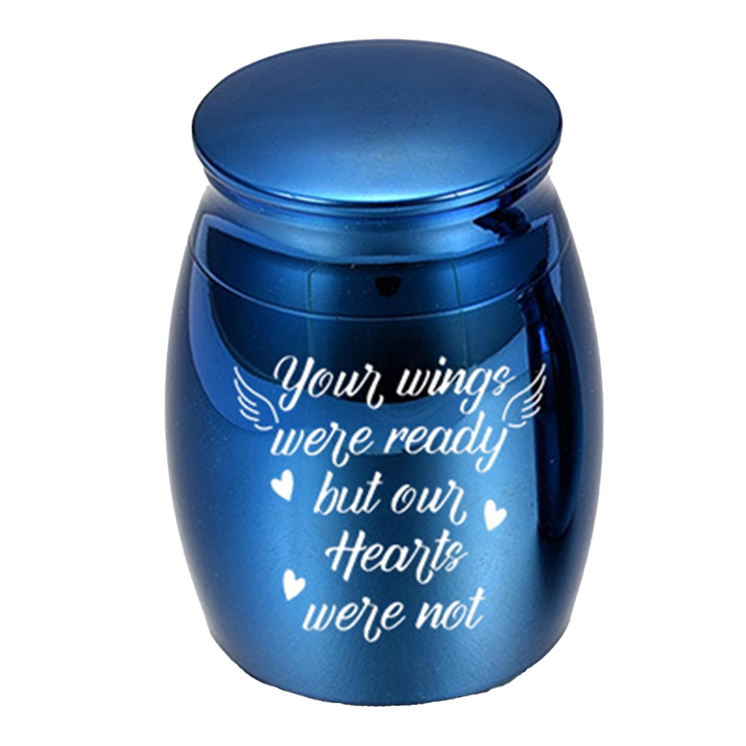 ZHOUBA Compact Pets Urn Easy Use Metal Sealed Waterproof Ashes Casket for Home