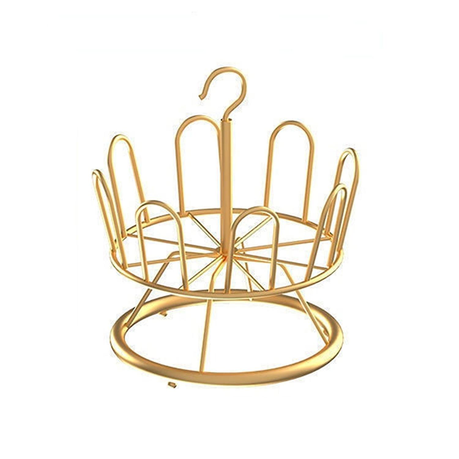 Shoe Rack with Hanging Hook Space Saving Metal Nordic Style 8 Fork Slippers Sandal Drying Holder