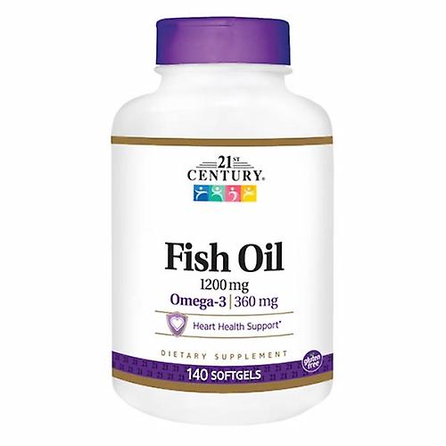 21st Century Fish Oil,1200 mg ,140 Softgels (Pack of 4)
