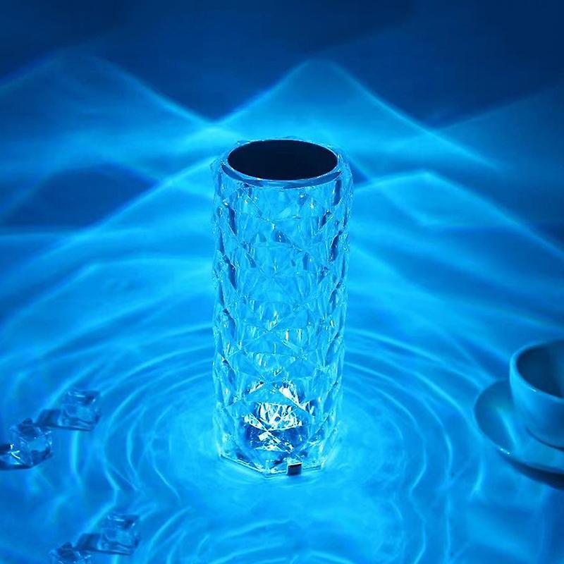 RGB Crystal Rose Table Lamp Remote Control Model