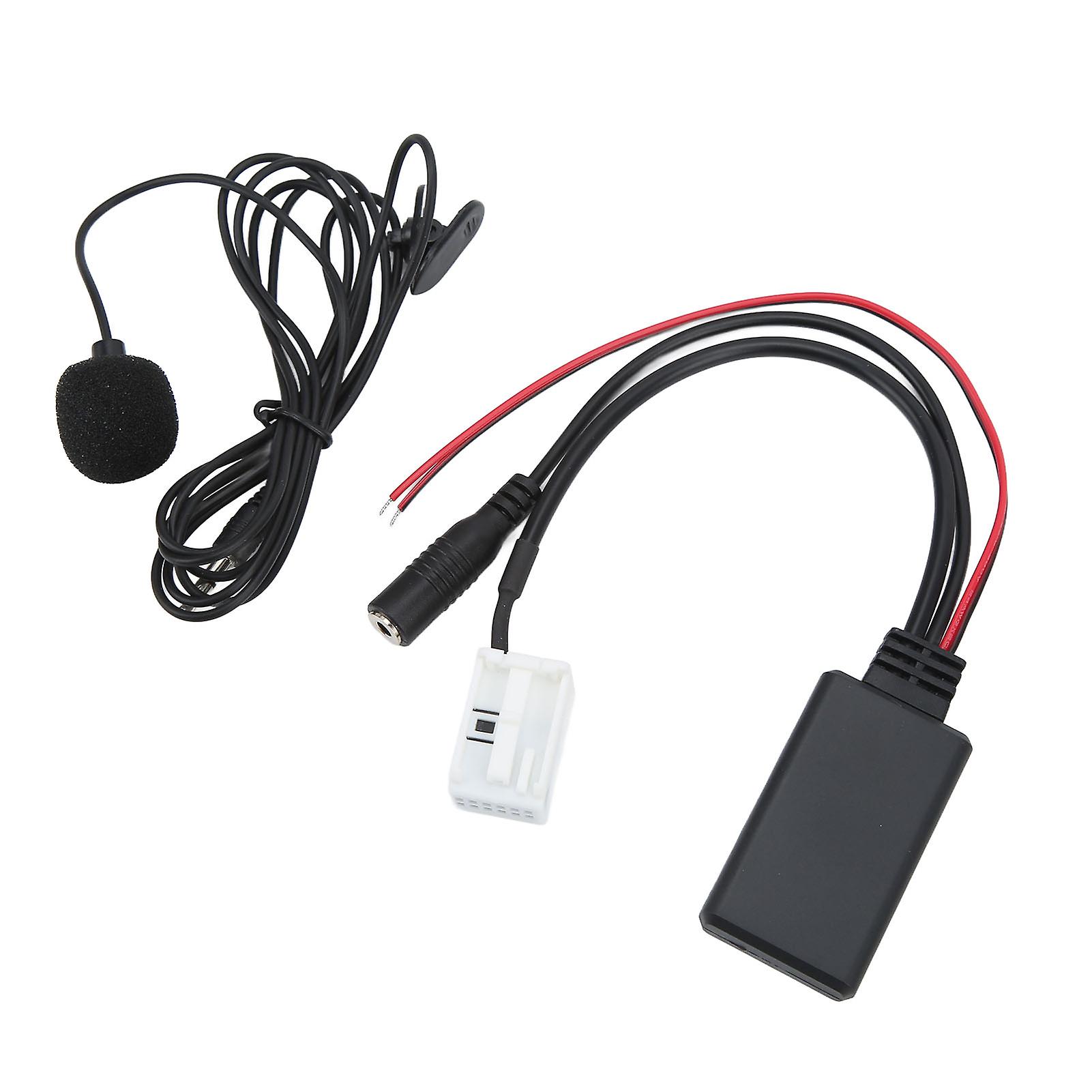 Car Bluetooth5.0 Wireless Module Black Handsfree Mic Replacement for Citroen C2 C4 C5 C6 C8