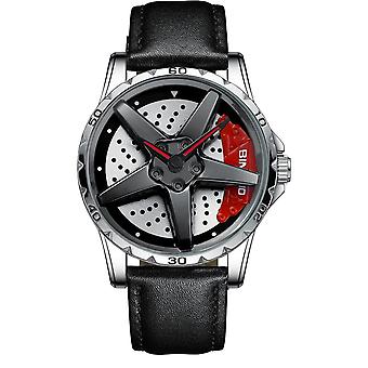 BINBOND D002 Montre à quartz étanche à cadran de moyeu de voiture