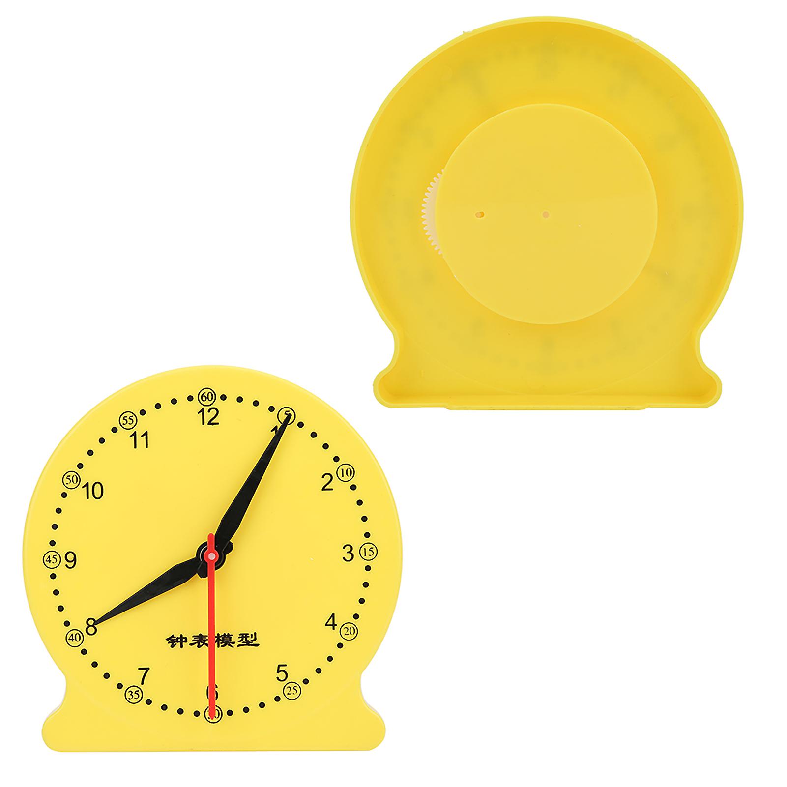 2 PCS Creative DIY Plastic Learning Time Clock Model Teaching Aids