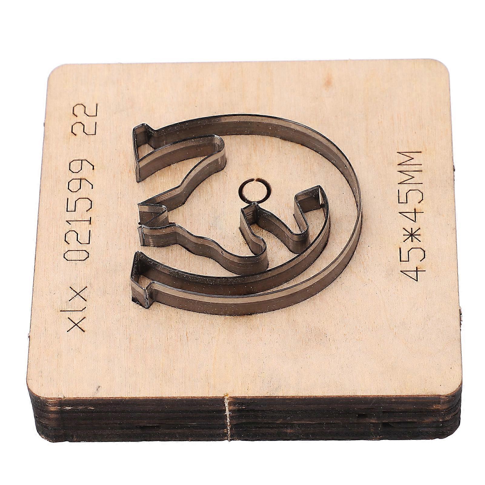 Leather Punching Die Wolf Shaped Alloy Steel and Birch High Density Punching Tool for Rubber Cutting