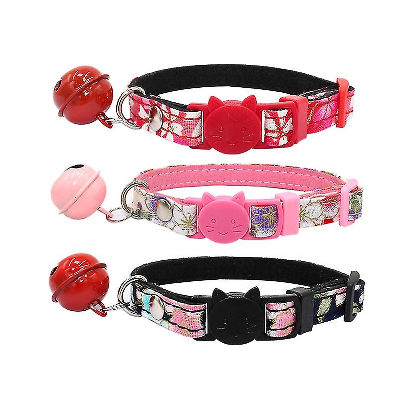 3pcs Japanese Pet Collar