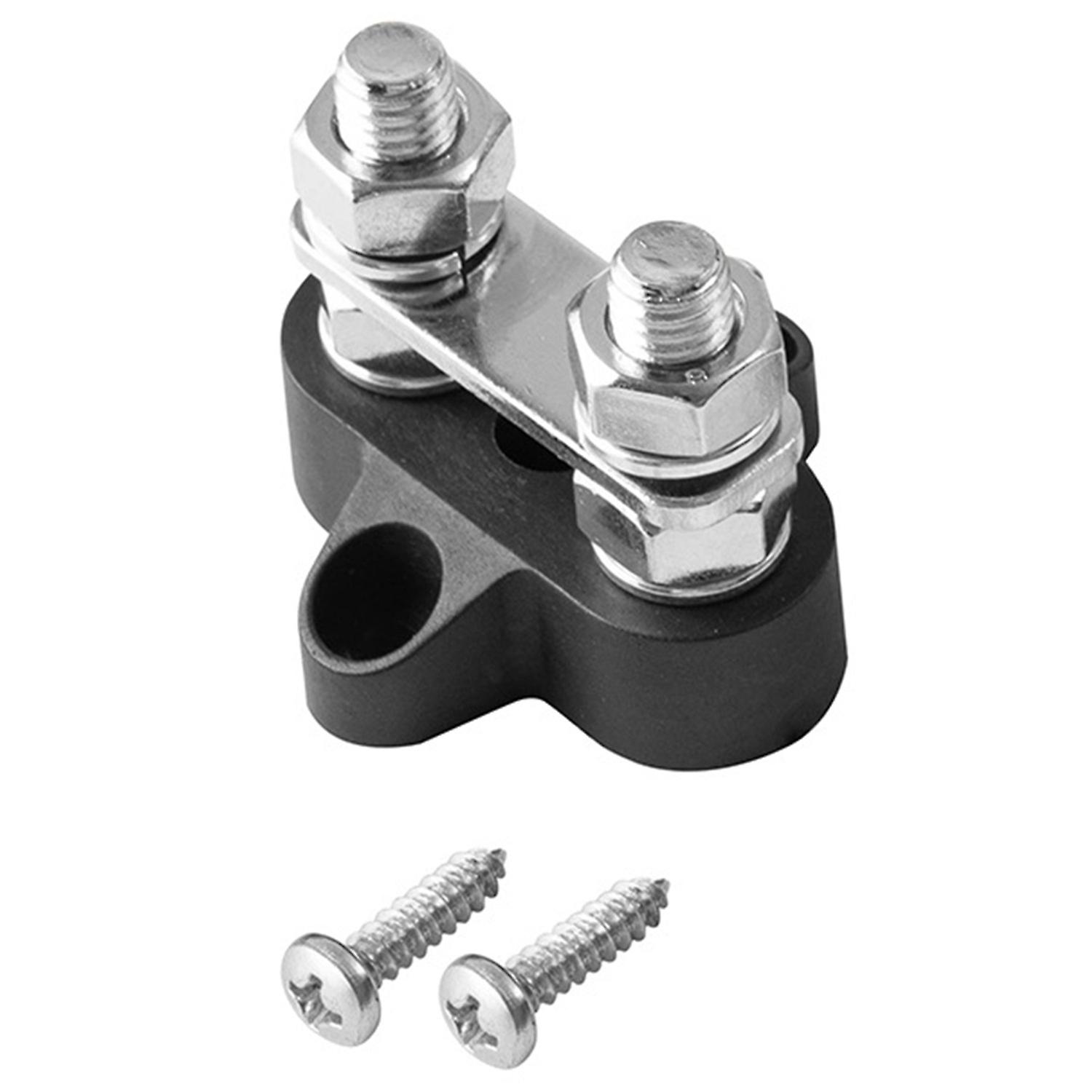 1 Set Power Distribution Block Plug And Play 150A DC48V Heavy Duty Dual Type Screw Terminal Junction