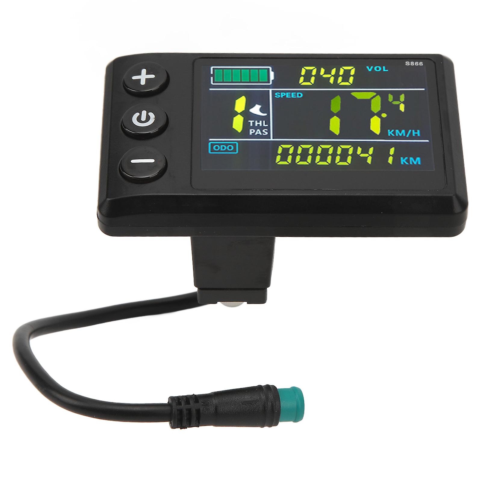 Electric Bicycle LCD Meter ABS Waterproof Color Screen S866 Electric Scooter Control Panel Lithium Modification Accessories