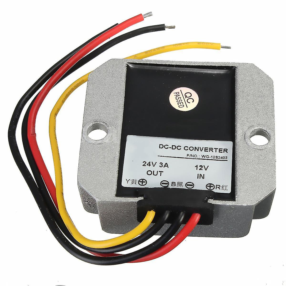Βήμα DC-DC 12v μέχρι τον ρυθμιστή μετατροπέα ισχύος αυτοκινήτου 24v 3a 72w (μπέρδεμα)