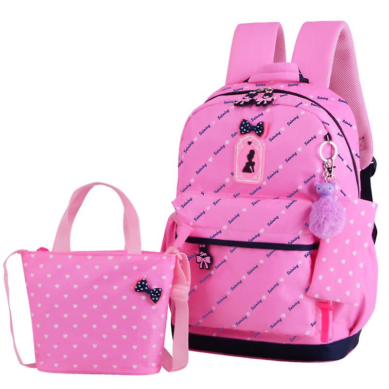 Kids Child Backpack Toddler School Bag Women's Bow Primary School Zipper