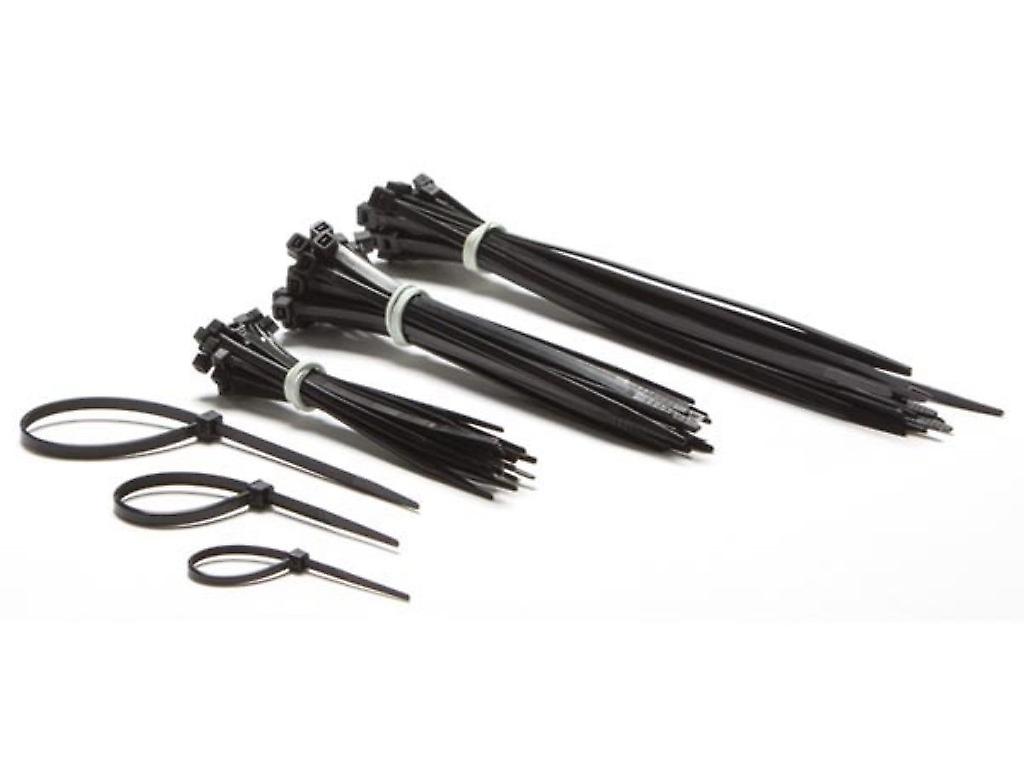 Nylon Cable Tie Set - Black (75 PCS)