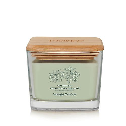 OPTIMISTIC Yankee Long-Lasting Fragrant Candle Well-Being in Medium Square Jar
