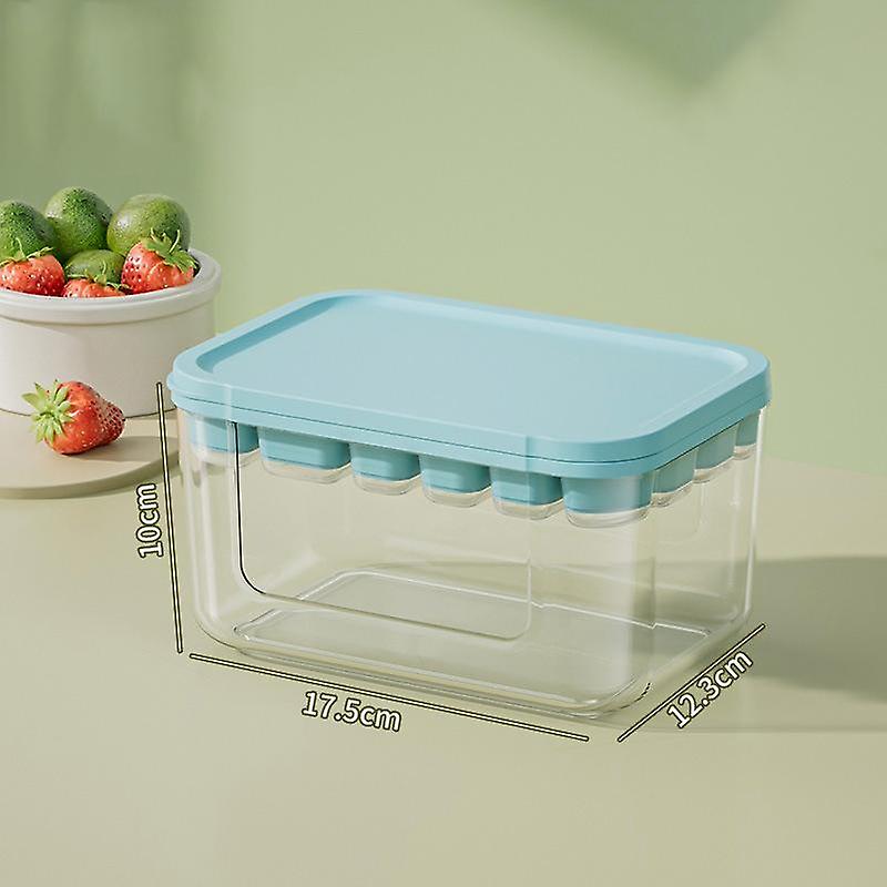 Silicone Ice Compartment Ice Cube Membrane Set Ice Box with Lid Food Grade Ice Maker Household