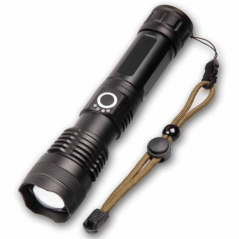 Rechargeable LED Torch Light XHP50.2, 5000 High Lumens Handheld Flashlight Tactical Super Bright Tor