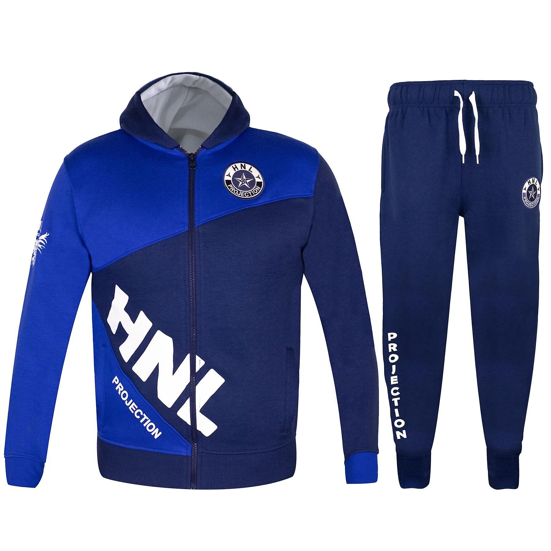 Kids Girls Tracksuit HNL Zipped Top Bottom Kids Jogging Suit 7-13 Years
