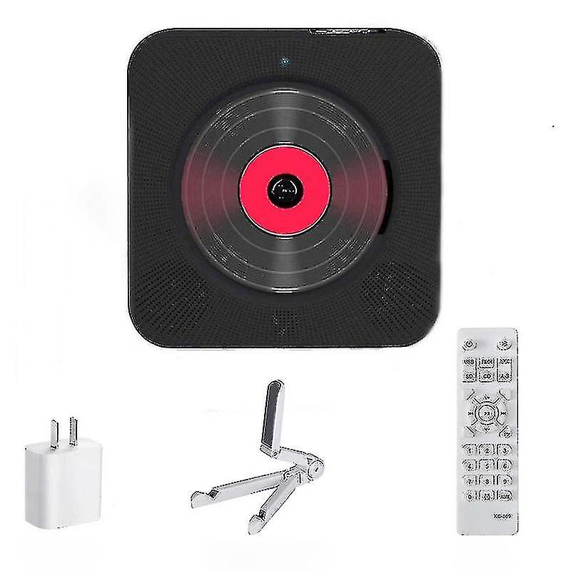 Portable Cd Player Bluetooth Speaker Stereo Cd Players Led Screen Wall Mountable Cd Music Player With Ir Remote Control Fm Radio High Quality